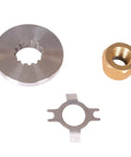 Mercury Outboard Prop Shaft Nut Kit With Thrust Washer And Tab Washer For 25 HP Through 70 HP Engines Easy Install 13 Tooth Spline Fits 73345 92647M 73345A1 18 4233 76281 69578Q1 18 3704 displayed