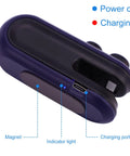 2 In 1 Bag Sealer And Cutter With Magnetic Rechargeable Power, showing charging port and indicator light, blue color.