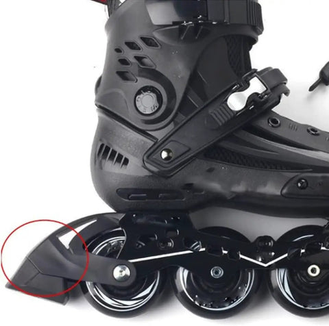 2 Pack Roller Skate Stoppers Brakes for Inline Skates, Easy Install Replacement Pads for 6mm Axles and 0.98 Inch Base close-up