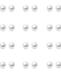 5mm Pearl Stud Earrings Set For Women Dope Hypoallergenic Jewelry - Surgical Stainless Steel Lead And Nickel Free 12 Pairs Imitation Round Pearl Earrings Comfortable Everyday Sparkle, 12 white pearl studs