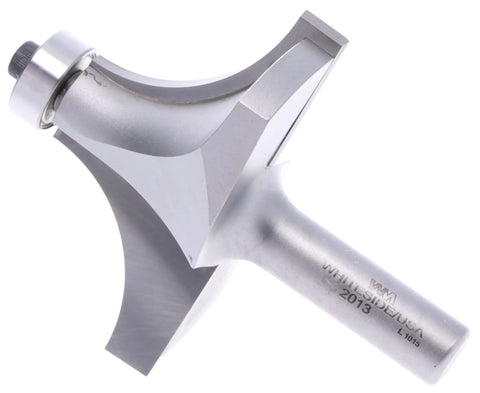 Roundover Router Bit With Ball Bearing For Smooth Edge Profiles, Industrial Quality 2013 Roundover Bit For DIYers, Durable Carbide Cutter