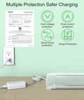 Power Cord Replacement For Cricut Cutting Machines Like Explore Air 2 Expression 2 Explore Air Explore One Create Mini And More 18V Charger Power Supply White with safety icons