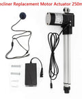 24V Electric Recliner Linear Actuator Kit With 250mm Stroke for Sofa Lift Chairs including accessories