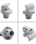 Sun Visor Clips And Hook Set For Nissan Sentra 2015 To 2019 350Z 2003 To 2009 And Juke 2013 To 2017 Plastic Gray 2 Pack
