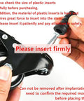 Inserting plastic socket into 2 Inch Stem Caster Wheels Set Of 4 with 5/16 by 1-1/2 inch stem; close-up view