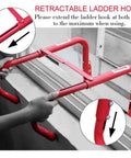 Person installing Retractable 3-Story Fire Escape Ladder 25 Feet For Home Emergency Safety Must-Have Window Frame Hooks