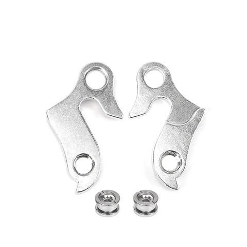 2 Pack Derailleur Hanger 27 Replacement For Mountain And Road Bicycles, Universal Silver Aluminum Alloy Hanger With Mounting Screws