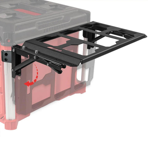 Heavy Duty Work Platform For Custom Toolboxes Built From High Strength Carbon Steel Truck Bed Storage with folding frame