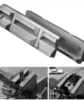V Type CNC Milling Vise Hard Jaws Set For Aluminum Alloy V Clip Fixtures 1 Pair Replacement, silver 5 inch jaw