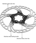 Premium Mountain Bike Disc Brake Pads For Hydraulic And Mechanical Systems Rock Solid Five Nail Design visible stainless steel disc with aluminum inner.