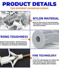 Drywall Expansion Screw Set For Gypsum Board And Hollow Walls With Plastic Toggle Anchors And Screws details