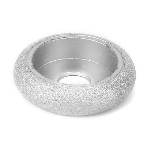 Brazed Diamond Grinding Wheel 7.3cm for Stone Marble Ceramic Dry or Wet Use with Angle Grinder, heavy duty edging abrasive.