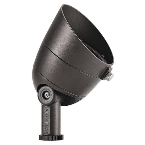 Low Voltage Landscape LED Accent Light Three Point Five Watt 3000K Warm White Wet Rated For Outdoor Beds And Yards In Textured Bronze