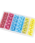 Grab this awesome 200 Piece Spade Quick Disconnect Connectors Kit With Insulated Electrical Terminals And Male Female Wire Crimp Ends Perfect For Any Busted Wiring Job Or DIY Fix It Yourself Project Today. 200-piece insulated spade terminals in assorted colors in plastic case