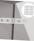 Heavy Duty Folding Table Hinges Set 12 Piece Nickel Plated 76x15x2mm for foldable tables and chairs on furniture surface