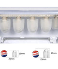 Portable Countertop Ice Cube Maker With Led Screen Produces 22 Pounds Daily showing ice cubes forming inside.