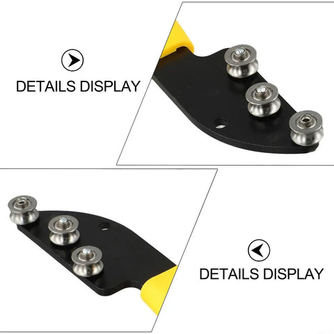 Heavy Duty Stainless Steel Wire Straightener Tool Set For Electrical Projects showing stainless steel rollers and ergonomic handle