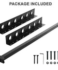 Heavy Duty Shovel Holder For Truck And Trailer, 6 Tool Holes, Rubber Grommets And Mounting Hardware Package Included