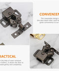 Double Roller Cabinet Door Latches And Catches Kit With Cold Rolled Steel displayed on marble surface