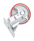 Close-up of Kickass 4 Inch Caster Wheel with Locking Brakes, heavy duty polyurethane material for toolboxes and carts.