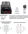 Universal Air Ride Suspension Solenoid Valve 1/4 NPT 12V With Control Box And Remote wiring diagram and components