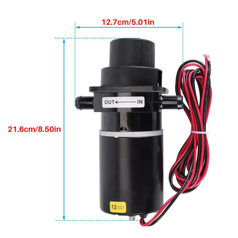 12V Motor Pump Assembly For Marine Electric Toilet Replacement Compatible With Jabsco 37010 Series And 74001 2460