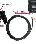 Window Clip Mount For Handheld Radio Antenna No Drill Car Bracket With 10ft RG174U Coax Cable SMA Female To SMA Male Connectors
