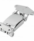 Heavy Duty Steel Rear Door Hinge Straight Swap Fit For Daily 2014 Onward Commercial Rig Built Tough Left Or Right Side Replacement, silver hinge close-up.