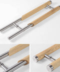 Push And Pull Office Door Handle In Stainless Steel For Glass Doors And Conference Rooms Sliding Door Pull Handle Rust Resistant Smooth To Use Durable Door Hardware Available In 600 Millimeter Or 1200 Millimeter Lengths