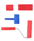 Total Game Changer Wood Roller Painting Tool Set Featuring Hella Slick Rubber Texture Pattern Rollers for wall and floor use.