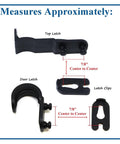 Mailbox Plastic Latch Repair Kit For Solar Group Mailbox Easy Install No Tools Required Includes Finger Handle One Latch And Two Mounting Brackets Fits Plastic Latch Not For Metal Latches A Simple DIY Fix displays latch measurements