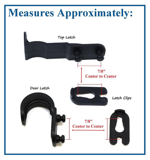 Mailbox Plastic Latch Repair Kit For Solar Group Mailbox Easy Install No Tools Required Includes Finger Handle One Latch And Two Mounting Brackets Fits Plastic Latch Not For Metal Latches A Simple DIY Fix displays latch measurements