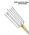 Retractable Fishing Gaff Stainless Steel 6 Foot Telescopic Gaff Pole With 8mm Screw Hole For Harpoon Rigs showing gig attachment