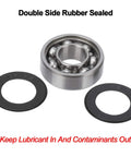 ANCIRS 608-2RS ball bearing with double rubber seals, 8x22x7 mm for skateboard/inline skate