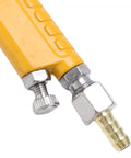 Rock Solid And Compact 125Ml Mini Spray Gun With Easy Turn Triple Knobs showing yellow handle and metal connector for precise control.