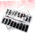 Straight Up Solid Black Screw Assortment Kit Featuring Portable Countersunk Round Head Fasteners For Glasses Watch Repair And Precision DIY Toolcases, includes 18 assorted black flat head screws.