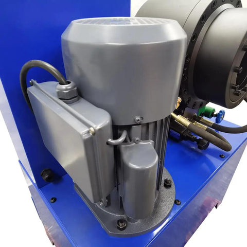 Heavy Duty Automatic Electric Hydraulic Hose Crimping Machine 3600KN motor detail with control box for reliable performance.