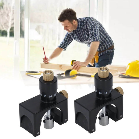 2 Piece Magnetic Knife Setting Jigs For Planer And Jointer, Portable Adjustable Gauge Set With Pro Grade High Carbon Steel Blades