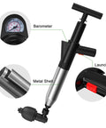 Air Powered Toilet Clog Remover Kit With Four Replaceable Heads And Visual Barometer High Pressure Air Unclogger diagram