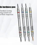 Pro Mohs Hardness Test Kit 4 Pack Dual End Scratch Tester Pens 2 9 Range Stainless Steel With Handy Storage Box For Mineral Gemstone Ceramic Tile Floor Checks And DIY Rock Hound Projects, four pens