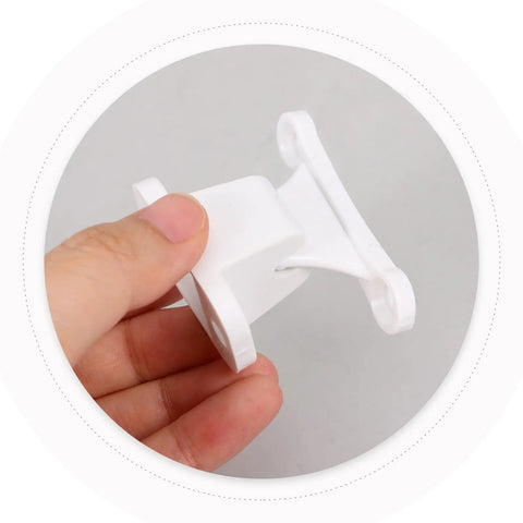 Stylish Universal Nylon RV Door Catch With Fixed Hook for Easy Setup and Secure Hold Inside Your Camper Or Motorhome Adds Sleek Modern Upgrade, held in hand.