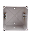 Interior view of 3 Position Latching Changeover Selector Switch Box 63A 440V with visible terminal layout.