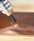 Steel Precision Replacement Tip Kit For Pneumatic Engraving Pen with tip engraving on copper surface for detailed work