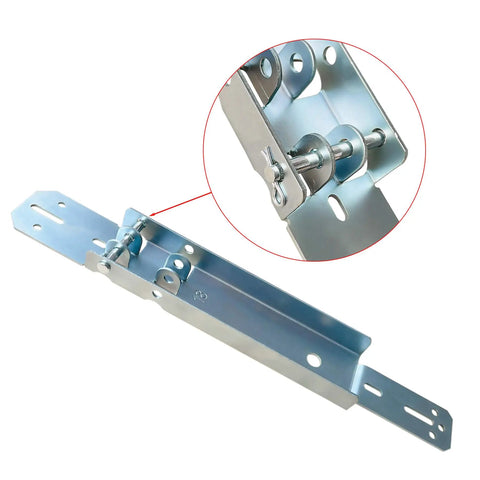 Heavy Duty 18 Inch Garage Door Operator Reinforcement Bracket Made From Galvanized Steel Top Panel Mount For Stabilizing And Repairing Garage Doors