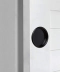 4 Pack Black Closet Door Finger Pulls 2 1/8 Inch Snap In No Nails Needed Easy Install For Pocket Doors Sliding Barn Door Bi-Pass And Cabinet Doors