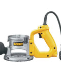 Beast Pro-Grade Fixed Base Router Kit With A 12 Amp Motor, 24,000 RPM Variable Speed, soft start handle, silver and yellow housing