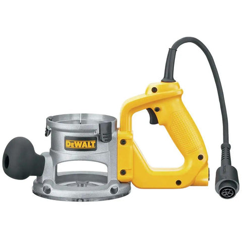 Beast Pro-Grade Fixed Base Router Kit With A 12 Amp Motor, 24,000 RPM Variable Speed, soft start handle, silver and yellow housing