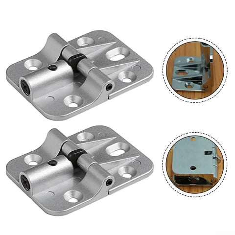Heavy Duty Zinc Alloy Door Hinges Delivered With A Smooth Operator Feel Tough As Nails Build Precision Guide Rails And Total Silence For Any Home Makeover Project, showing two zinc alloy hinges.