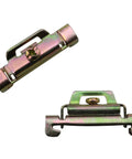 12 Pack Iron Galvanized DIN Rail Terminal Blocks With Screw Clamp End Stoppers For 35mm Wide Rail Zinc Finish Durable Cold Rolled Steel Easy