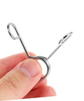 Close-up of stainless steel spring clip from 10 Piece Stainless Steel Spring Clips For Cup Sealing Machines Universal Replacement Accessories